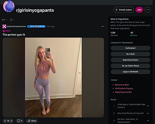 GirlsInYogaPants Site Review ScreenShot