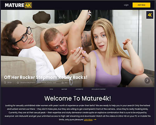 Mature4K Site Review Screenshot
