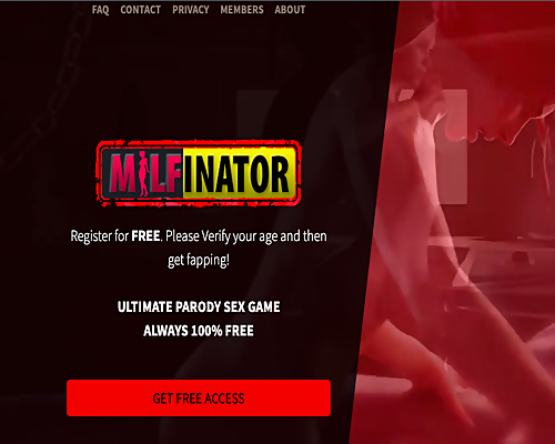 Milfinator Site Review Screenshot