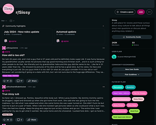 Sissy Site Review ScreenShot